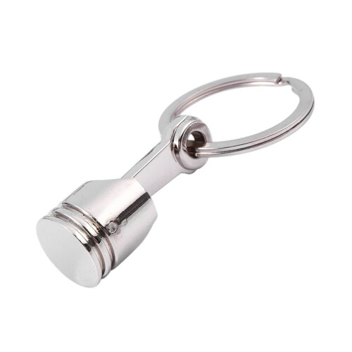 5X Trendy Car Engine Piston Keyring Chain Keychain Key Fob Silver 1