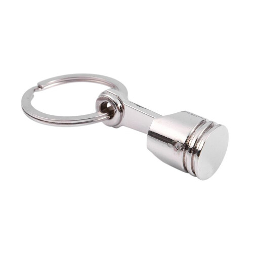 5X Trendy Car Engine Piston Keyring Chain Keychain Key Fob Silver 2