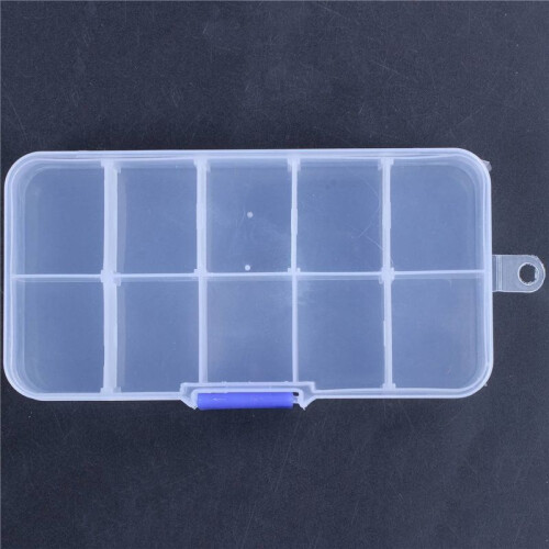 8Pcs 10-Slot Portable Plastic Resistors Electronic Component Case Box 2