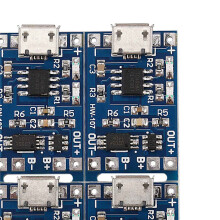 40Pcs 5V USB 1A 18650 for TP4056 Lithium Battery Charging Board with Protection Charger Module