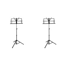 2X Tragbarer Notenständer, 2-in-1, Klappbarer Notenständer mit Doppeltem Verwendungszweck, Desktop-Buchständer, Zubehör für Musikgitarrenteile