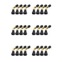24Pcs Tyre Valves Stem Right Angle Snap-in Rubber 90 Degree Brass for Electric Scooter and  M365 Electric Scooter