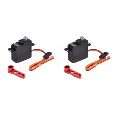 2X 18G 3.5KG Metal Gear Digital Servo and Metal Servo Arm PDI-1181MG for WPL C14 C24 MN D90 MN99S RC Car Upgrade Parts