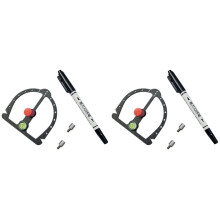 2X RC Car Body Shell Wheel Eyebrow Pen RC Car Shell Wheel Cutting Tool Locating Tool DIY Tools