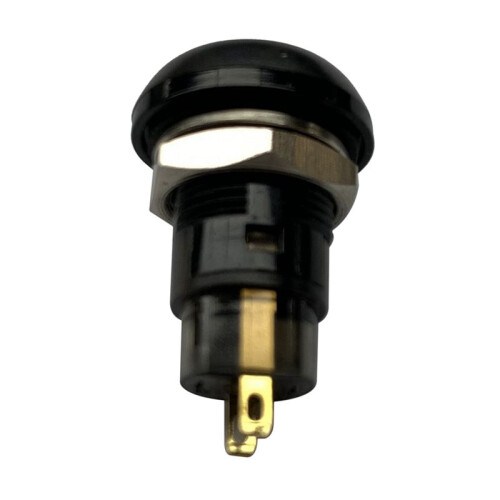4X -Off Latching Waterproof 12mm Push Button  SPST 2A IP67, Black 1