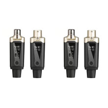 2X UHF Draadloos Microfoonsysteem Draadloze Zender-Ontvanger XLR-Microfoonconverteradapter voor Condensator-Dynamische Microfoon