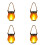 4X Flame Solar Lantern Magical Dancing Flames Outdoor Lights Solar Torch Lights Flickering Flames Hanging 2
