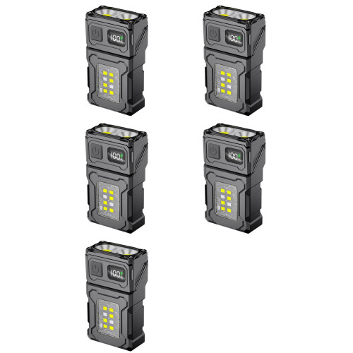 5X COB Rechargeable Work Light,  Outdoor Flashlight Camping Light, Running Light, Riding Light and Signal Light