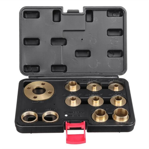 11Pcs Woodworking Router Bushing Guide 10-30mm Copper Premium Router Guide Bushes 2