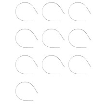 100 Stuecke 3mm Leer Stirnbaender Metall Haarband Viele DIY Zubehoer Schwarz