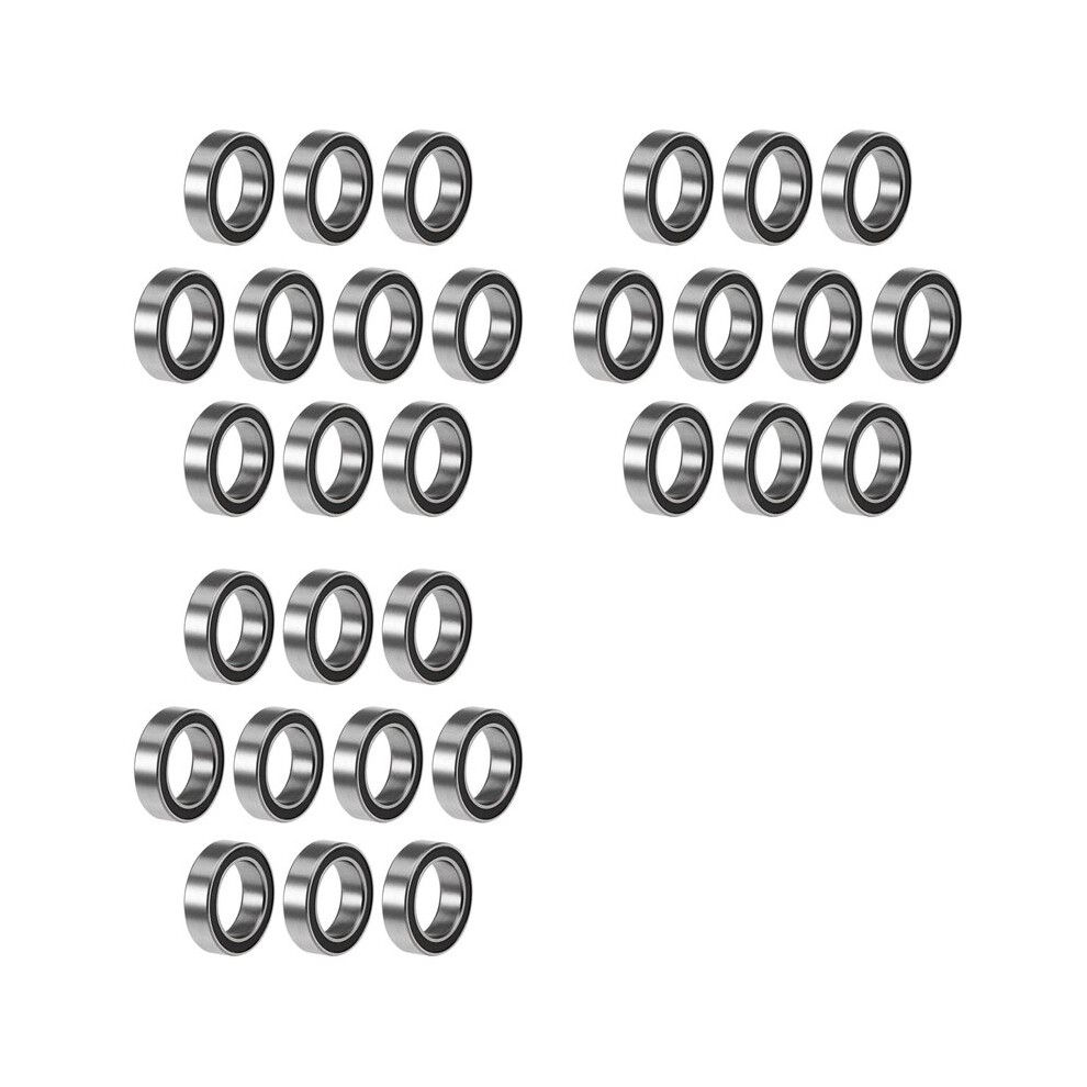 60Pcs 6700-2Rs High Quality 6700 2Rs 10X15x4mm Miniature Seal Deep Bearing,Black 4711392085624