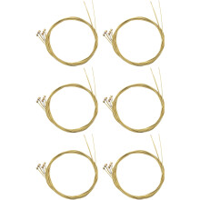 36 Pcs Steel Strings Replacement for Acoustic Guitar New Silver+Brass