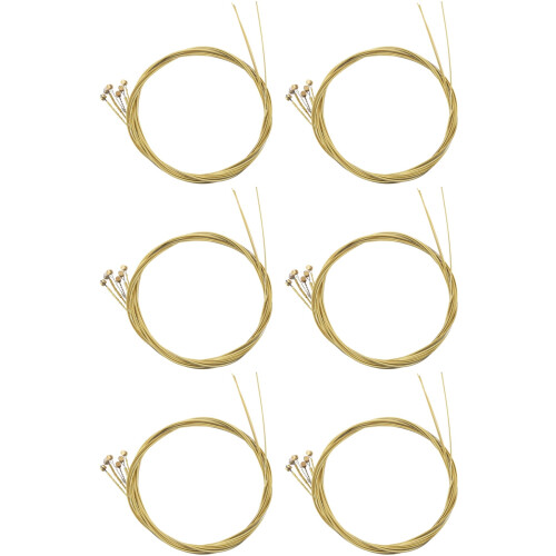 36 Pcs Steel Strings Replacement for Acoustic Guitar New Silver+Brass