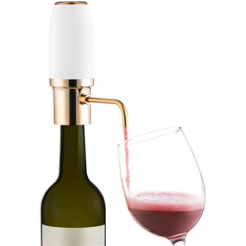 2X Electric Wine Aerator Pourer Automatic  Decanter Dispenser Rechargeable with Micro-USB Cable A 1