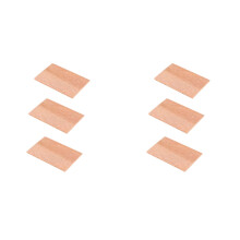 6 Stuks Universele Sax Nek Kurk Natuurlijke Duurzame Houten Alt Saxofoon Nek Gezamenlijke Kurk Blad voor Alt/Sopraan/Tenor Messing