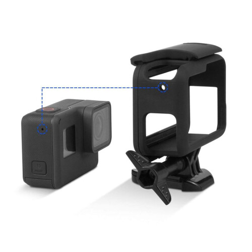 6X Frame for  Hero (2018) / 6 / 5 Housing Border Protective Shell Case Accessories (Black) 1