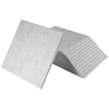 Paquet de 12 Panneaux Acoustiques Auto-AdhéSifs, Rembourrage Insonorisé de 12 X 12 X 0,4 Pouces, Panneau Insonorisant pour la Maison, Gris