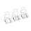 20Pcs Durable Iron Paper Clips - Strong Clamp, Small Duck Design, Silver 1
