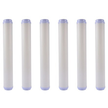 6X Éléments Filtrants à Membrane UF D'Ultrafiltration de 20 Pouces Éléments Filtrants Universels D'Épurateur D'Eau à Bouche Plate