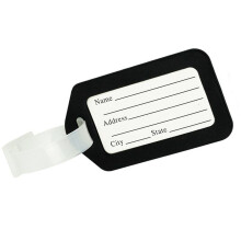 50Pcs Luggage Tags Suitcase Label Bag Travel Accessories Black
