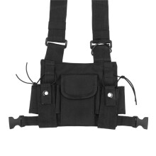 10X Radios de Poche Radio de Poitrine Harnais Poitrine Face Pack Pochette Etui Gilet Greement Etui pour 2 Voies Radio Talkie Walkie Applique A