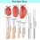 9PCS Clay Sculpting Tools Wooden Handle Pottery Carving Tool Kit Pottery Clay Trimming Tools 7