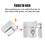 Pants Waist Shrink Clip Buckle Durable Multi Function Belt Clip Buckle Multi Function Belt Clip Buckle Silver 2