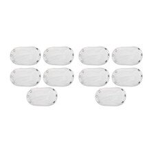 10Pcs Unisex Baby Kids Romper Partner Super Utility Bodysuit Jumpsuit Diaper Romper Lengthen Extend Film(White)