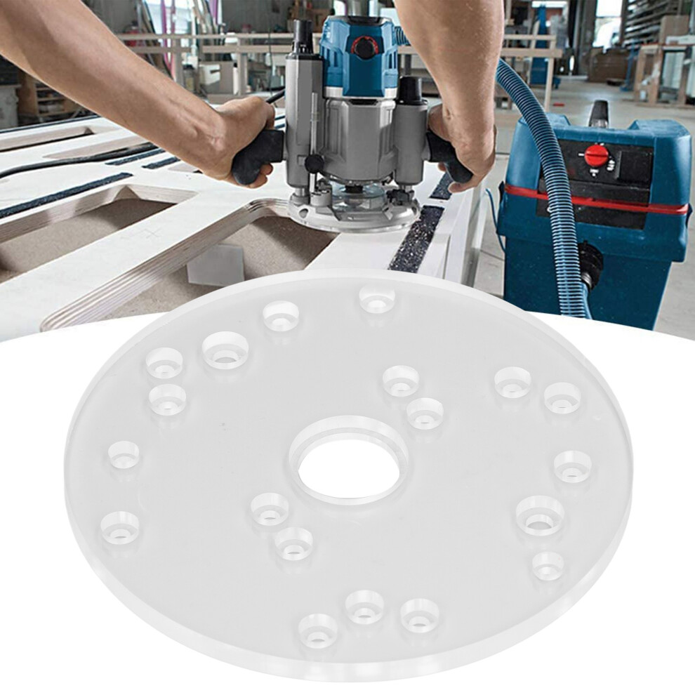 Universal Acrylic Router Plate Kit For 6.5In Routers With Centering Pin 5061390430520