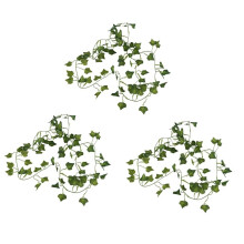 3Stück 2 M 6.6 Feet Gefaelschte Laub Blumen Pflanzen Garland Garten Dekoration 2M (Blaetter Kartoffel)