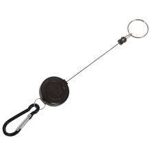 6 STÜCKE ABZEICHENROLLE - RETRACTABLE YOYO SKIPASS ID KARTENHALTER SCHLÜSSELANHÄNGER Farbe: Schwarz Menge: 2St