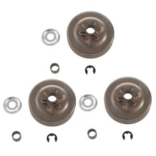 3X 3/8 6T Clutch Drum Sprocket Washer E-Clip Kit for Chainsaw 017 018 021 023 025 Ms170 Ms180 Ms210 Ms230 Ms250