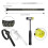 Ring Size Measuring Tool Set, Metal Mandrel Ring Sizer Finger Size Rod Wire Wrap Ring Tool Jewelry Making Kit 3