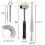 Ring Size Measuring Tool Set, Metal Mandrel Ring Sizer Finger Size Rod Wire Wrap Ring Tool Jewelry Making Kit 6
