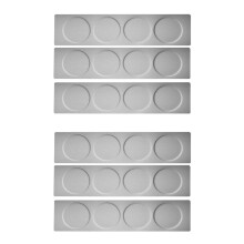 6X Magnetische GewüRzdosen Rack Edelstahl-GewüRzdosen Wandplatte Sockel Wandmontage Sockel für Magnetische GewüRzdosen