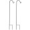 2X Shepherd Hooks Estaca de Jardim Resistente à Ferrugem 1