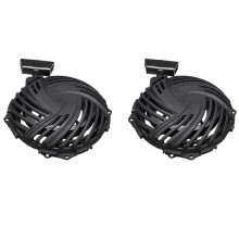 2X Conjunto de Arrancador de Retroceso Máquinas Herramientas de Motor de Potencia Piezas de Cortacésped Compatibles con Briggs Stratton 590588 500E