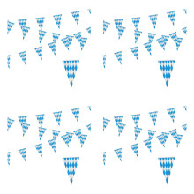 4X 10M Bavarian Garland Decoration Oktoberfest Bavaria Party Oktoberfest Pennant Bavarian Banner Bavaria Photo Prop