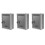 3X Vintage Lockable Secure Mail Letter Post Box Mailbox Post Box for Home Garden Ornament Decor 1