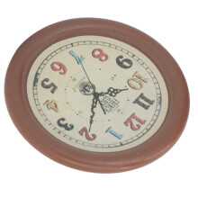 Colorful Resin Round Wall Clock for 1:12 Dollhouse, 7x38mm