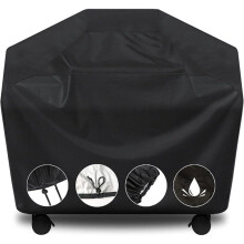 75 Inch Waterproof Heavy Duty BBQ Grill Cover Outdoor, UV Fade Resistant, Rip Proof with Straps