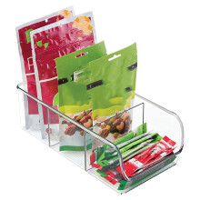 4Pcs Food Packet Kitchen Storage Organizer - Holds Spice Pouches, Dressing Mixes in Pantry, Cabinets or Countertop