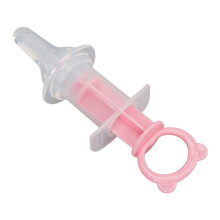 Fidato per Animali in Silicone Rosa con Siringa da 12x6cm e Misurino