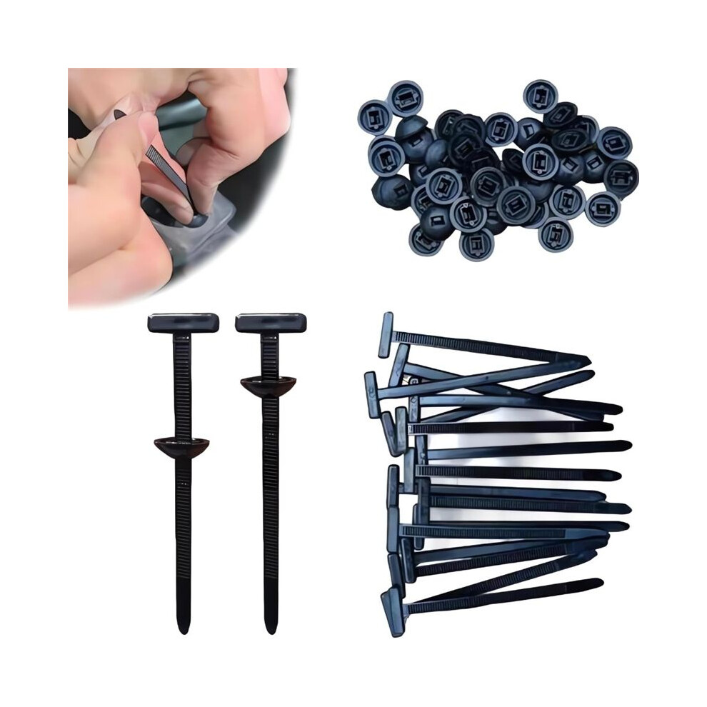 Nylon Universal Cable Tie Buckle Upgrade Multipurpose Plastic Cable Ties Tool Heavy Duty Self Locking 50Pcs 4713241342636