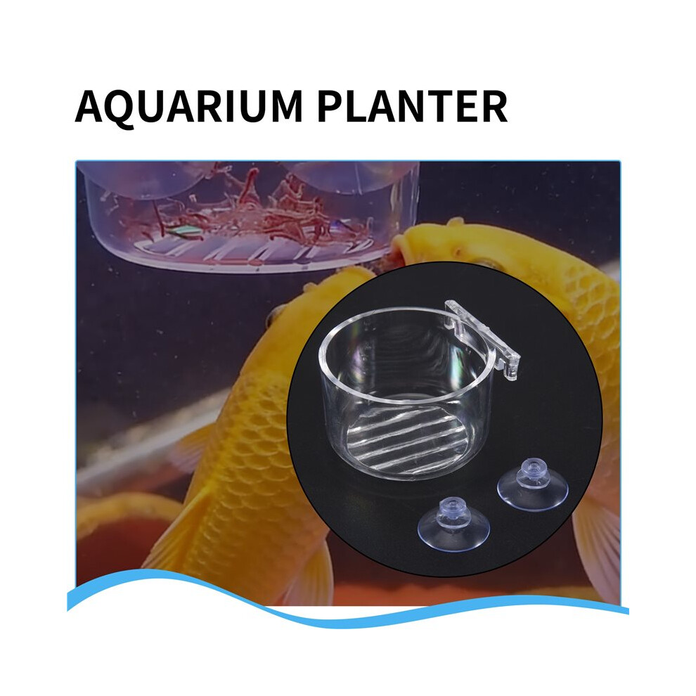 16Pcs Aquatic Plant Cups, Transparent Acrylic Aquatic Plant Pot With Suction, Aquarium Decoration 2 Shapes 4762295560855