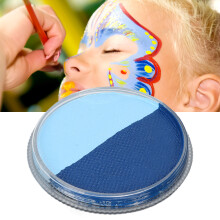 Doppel-Farb-Wasser-Farben-Set für Gesicht und Körper 30g Fluoreszierendes Blau & Blau