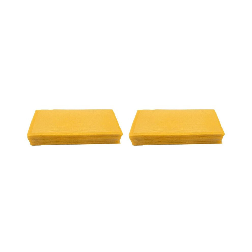 60Pcs Honeycomb Foundation Bee Wax Foundation Sheets Paper Candlemaking Beeswax Flakes Beekeeping Tool 4712089795994
