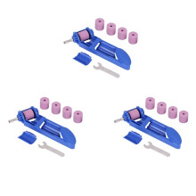 3pcs 2-12.5mm Drill Bit Sharpener Corundum Grinding Wheel Tool Corundum Resisting Drill Polishing Grinder Wheel Tool