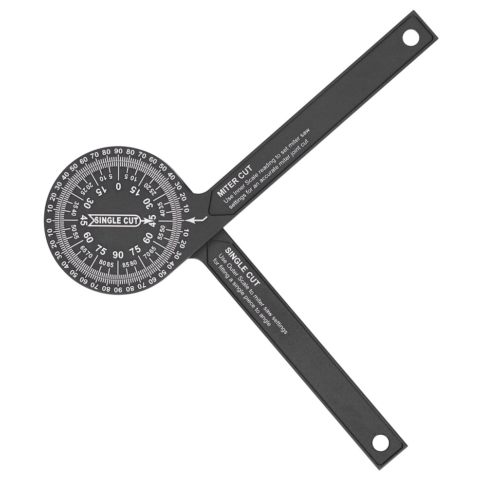 Aluminum Alloy Miter Saw Protractor, 184Mm, Edge Ruler 6951390431629