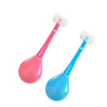 Toddler Toothbrush Set with Soft Bristles, Ergonomic Kids Grip, Boy and Girl Design, 2 Pack